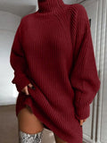 Unifarben Pullover mit Raglan Ärmel