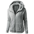 Damen Langarm Kapuzen Full Zip Polarfleecejacke Hoodiejacke Wandern Windjacke Winter Outdoor winddicht weich warm leichte Oberbekleidung Trenchcoat Top Single Slider Klettern Camping